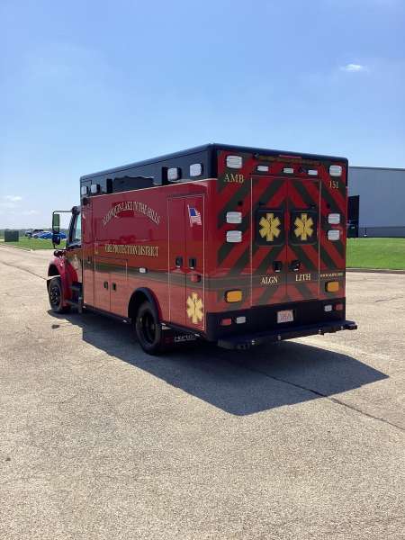 Photo of Algonquin Fire Department new delivery outside shot.