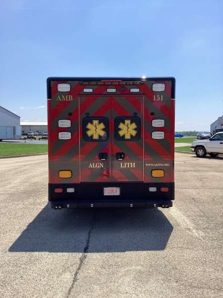 Photo of Algonquin Fire Department new delivery outside shot.