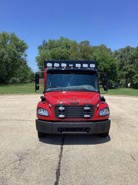 Photo of Algonquin Fire Department new delivery outside shot.