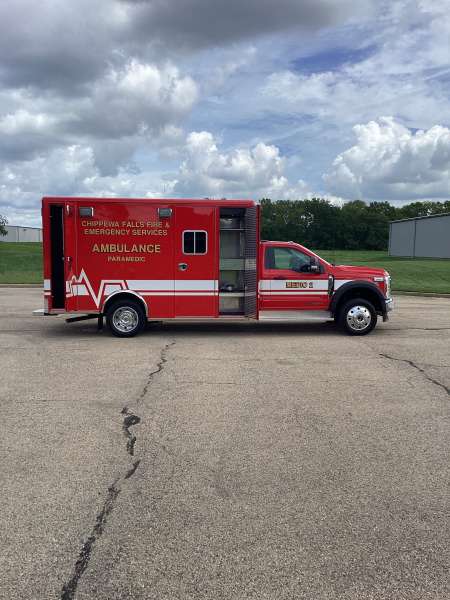 Photo of Chippewa Remount outside view of new delivery.