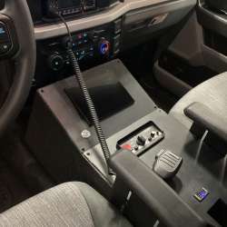 Photo of New Delivery for Chippewa Falls ambulance showcasing the vehicle interior and hardware.