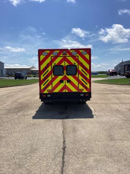 Photo of Epworth Fire Department New Delivery outside view.