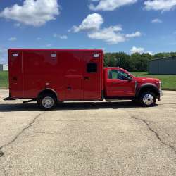 Photo of Epworth Fire Department New Delivery outside view.