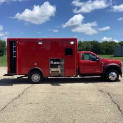 Photo of Epworth Fire Department New Delivery outside view.