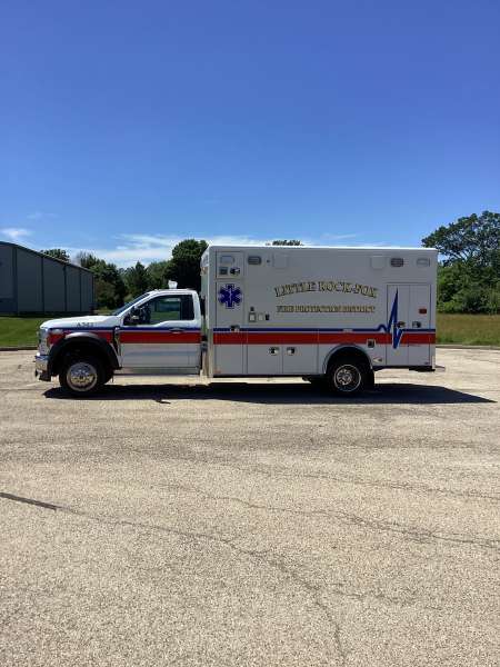 Photo of Little Rock Fox Fire Protection Dist. Ambulance Side View Closed