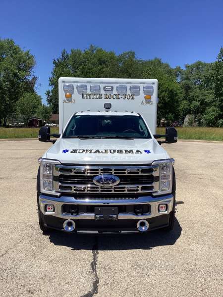 Photo of Little Rock Fox Fire Protection Dist. Ambulance Front View