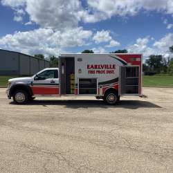 Photo of Earlville Fire Protection Dist. Ambulance Side View Opened