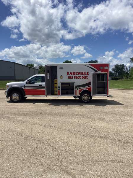 Photo of Earlville Fire Protection Dist. Ambulance Side View Opened