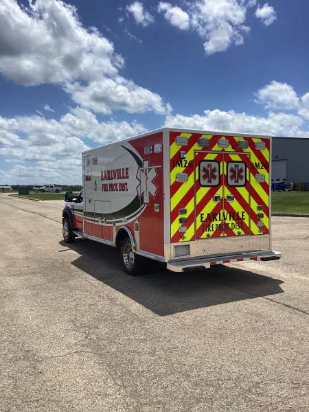 Photo of Earlville Fire Protection Dist. Ambulance Side Back View