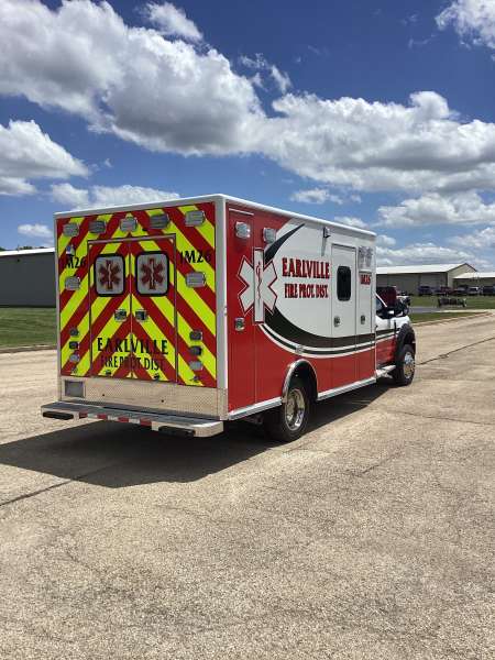 Photo of Earlville Fire Protection Dist. Ambulance Side Back View 2