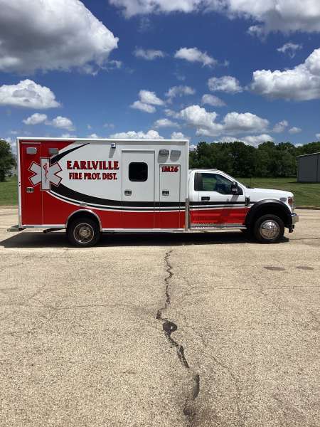 Photo of Earlville Fire Protection Dist. Ambulance Side View 2
