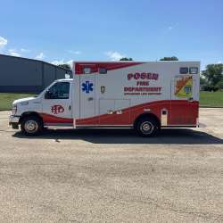 Photo of Village of Posen Ambulance Side View