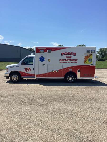 Photo of Village of Posen Ambulance Side View