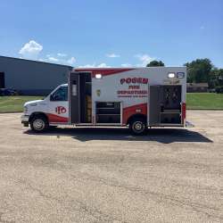 Photo of Village of Posen Ambulance  Side View Open