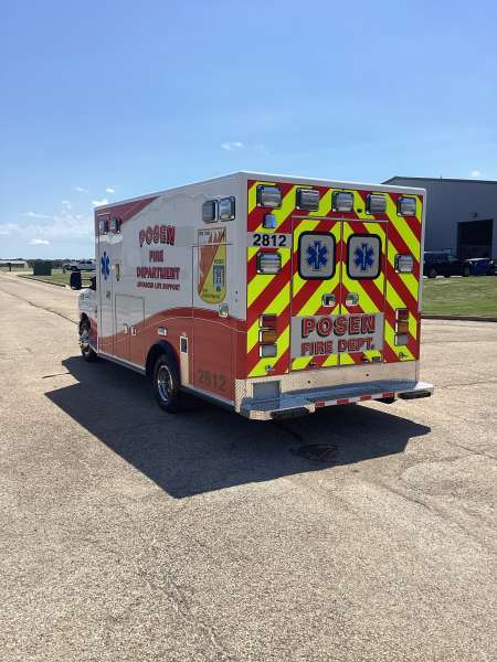 Photo of Village of Posen Ambulance  Side Back Angle View