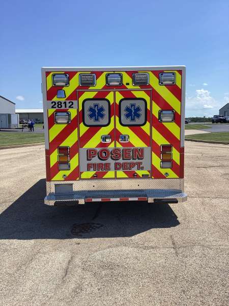 Photo of Village of Posen Ambulance Back View