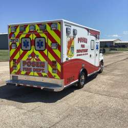 Photo of Village of Posen Ambulance  Side Back Angle View 2