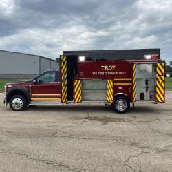 Photo of Troy Fire Protect Dist. Ambulance Side View Opened