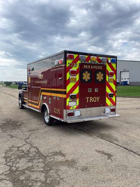 Photo of Troy Fire Protect Dist. Ambulance Side Back Angle View