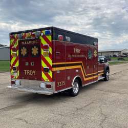 Photo of Troy Fire Protect Dist. Ambulance Side Back Angle View