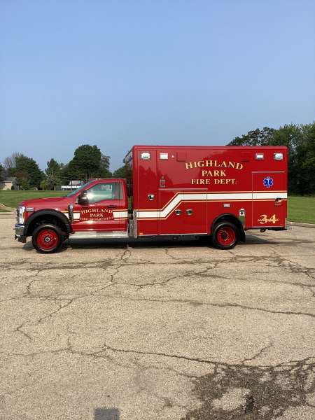Photo of Highland Park Ambulance Side View