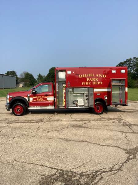 Photo of Highland Park Ambulance Side View Opened