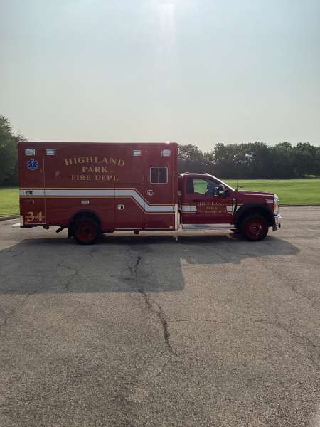 Photo of Highland Park Ambulance Side View 2