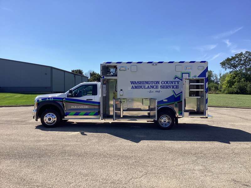 Photo of Washington County Ambulance Side View 2 Opened