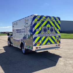 Photo of Washington County Ambulance Side Back Angle View 2