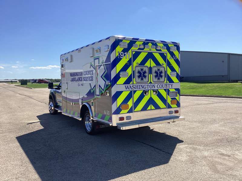 Photo of Washington County Ambulance Side Back Angle View 2