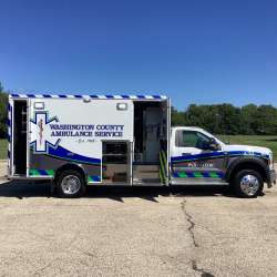 Photo of Washington County Ambulance Side View Opened