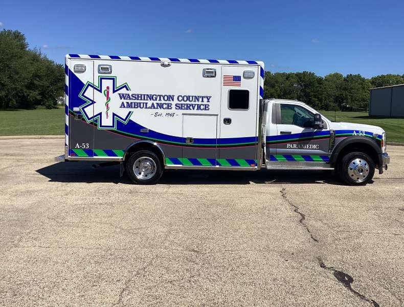 Photo of Washington County Ambulance Side View