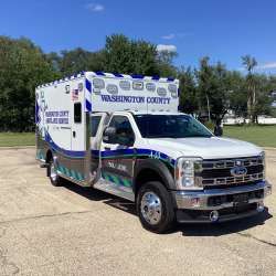 Photo of Washington County Ambulance Front Angle View