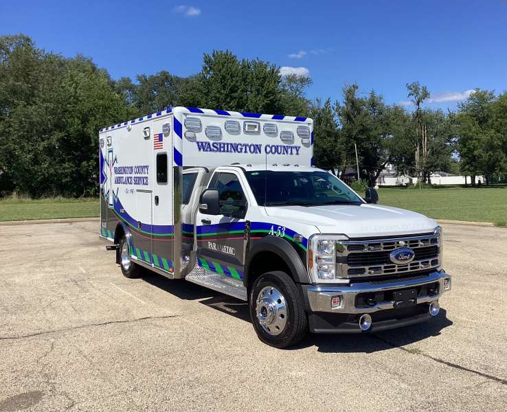 Photo of Washington County Ambulance Front Angle View