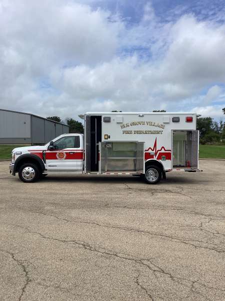 Photo of Elk Grove Fire Department Ambulance Side View 2 Opened