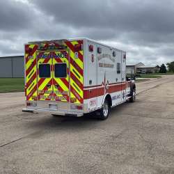 Photo of Elk Grove Fire Department Ambulance Side Back View