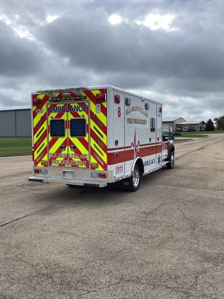 Photo of Elk Grove Fire Department Ambulance Side Back View