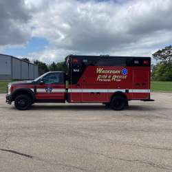 Photo of Waukegan Fire & Rescue Ambulance Side View
