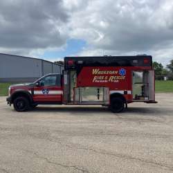 Photo of Waukegan Fire & Rescue Ambulance Side View Opened