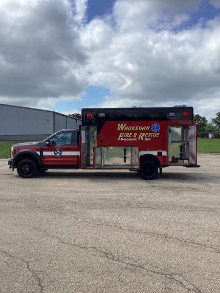 Photo of Waukegan Fire & Rescue Ambulance Side View Opened