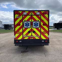 Photo of Waukegan Fire & Rescue Ambulance Back View