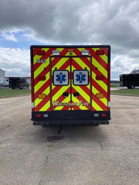 Photo of Waukegan Fire & Rescue Ambulance Back View