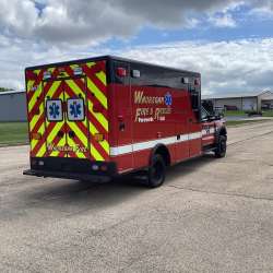 Photo of Waukegan Fire & Rescue Ambulance Side Back View 2