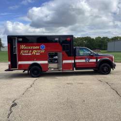 Photo of Waukegan Fire & Rescue Ambulance Side View 2 Opened