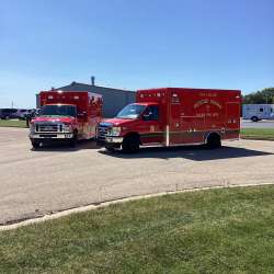 Photo of Racine Fire Department Front View with Side Together