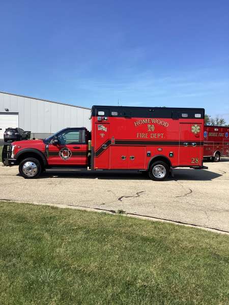 Photo of Homewood Fire Department Ambulance Side View 2 Open