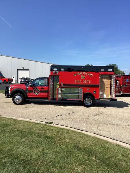 Photo of Homewood Fire Department Ambulance Side View 2 Open