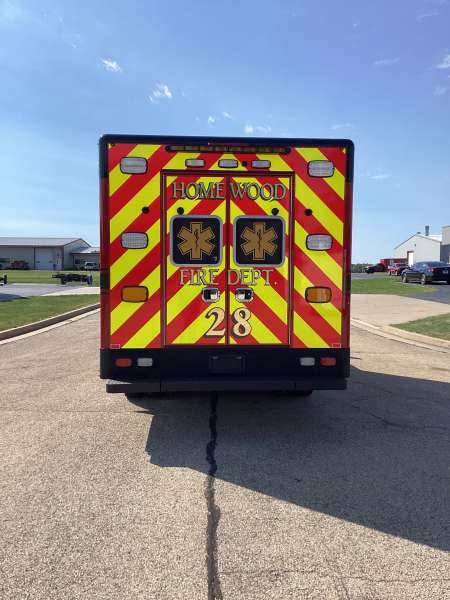 Photo of Homewood Fire Department Ambulance Back View