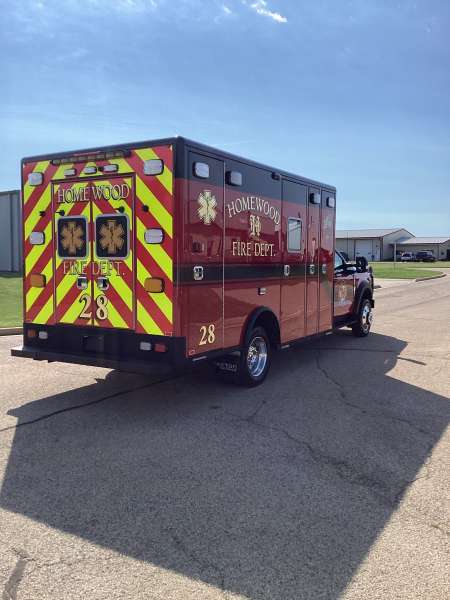 Photo of Homewood Fire Department Ambulance Back Side View 1