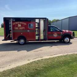 Photo of Homewood Fire Department Ambulance Side View 1 Open